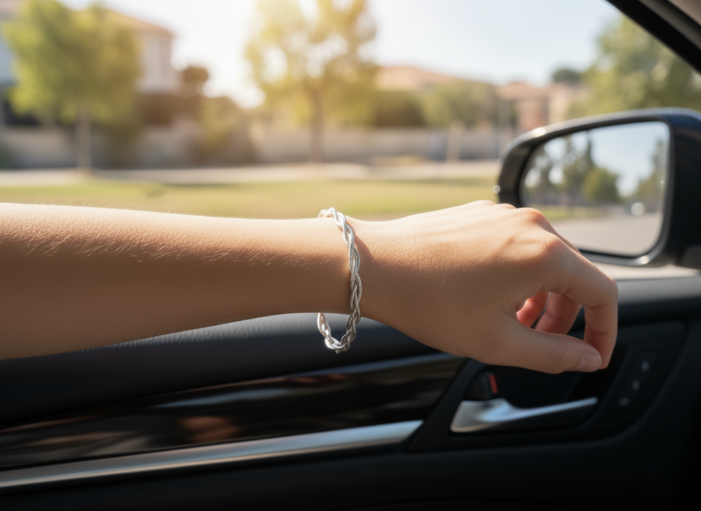Silver Triple Twist Bracelet