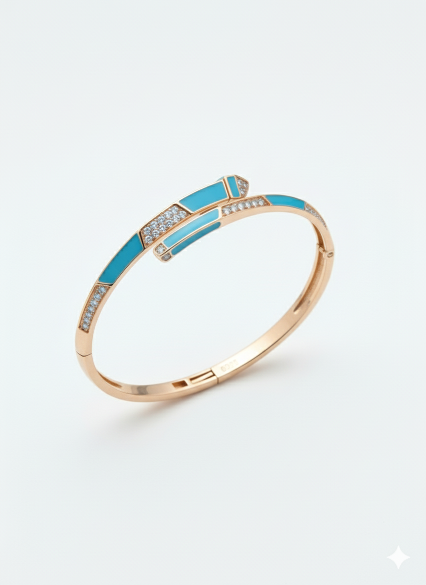 Turquoise Segment Bangle