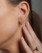 Linea Hoop Diamond Earrings