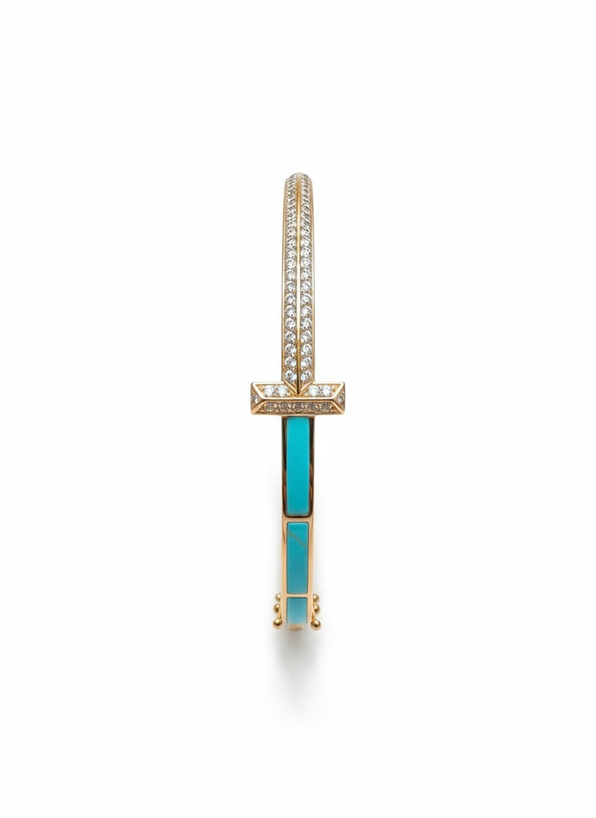 Turquoise Axis Bangle