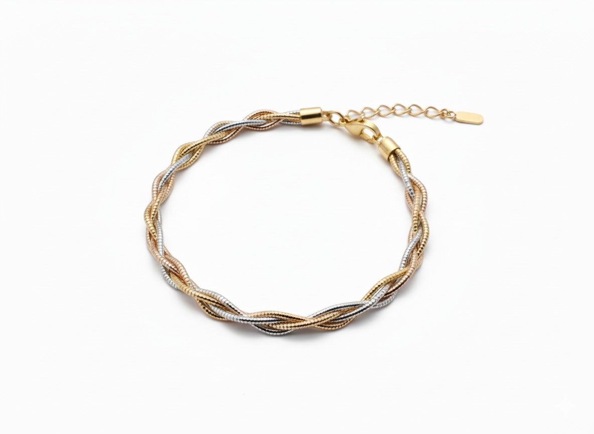 Tri-Tone Weave Bracelet