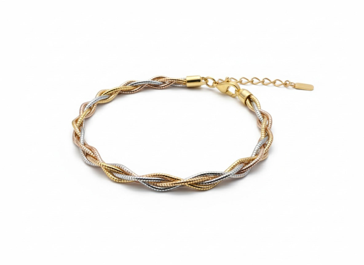 Tri-Tone Weave Bracelet