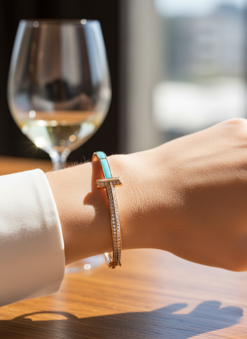 Turquoise Axis Bangle