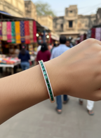 Emerald Line Bangle