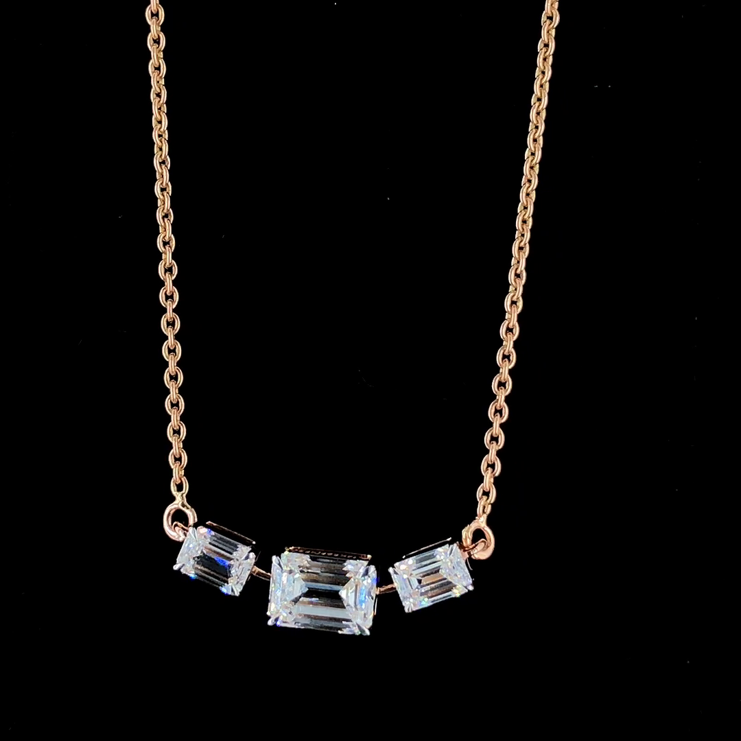 Tressara Three-Stone Pendant